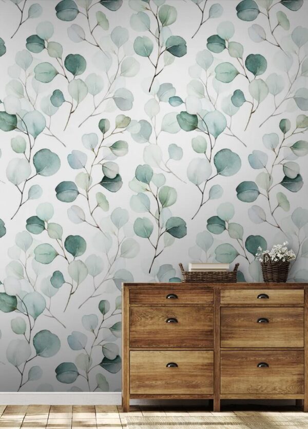 Vzor zelených listov Fototapety Vzor zelených listov