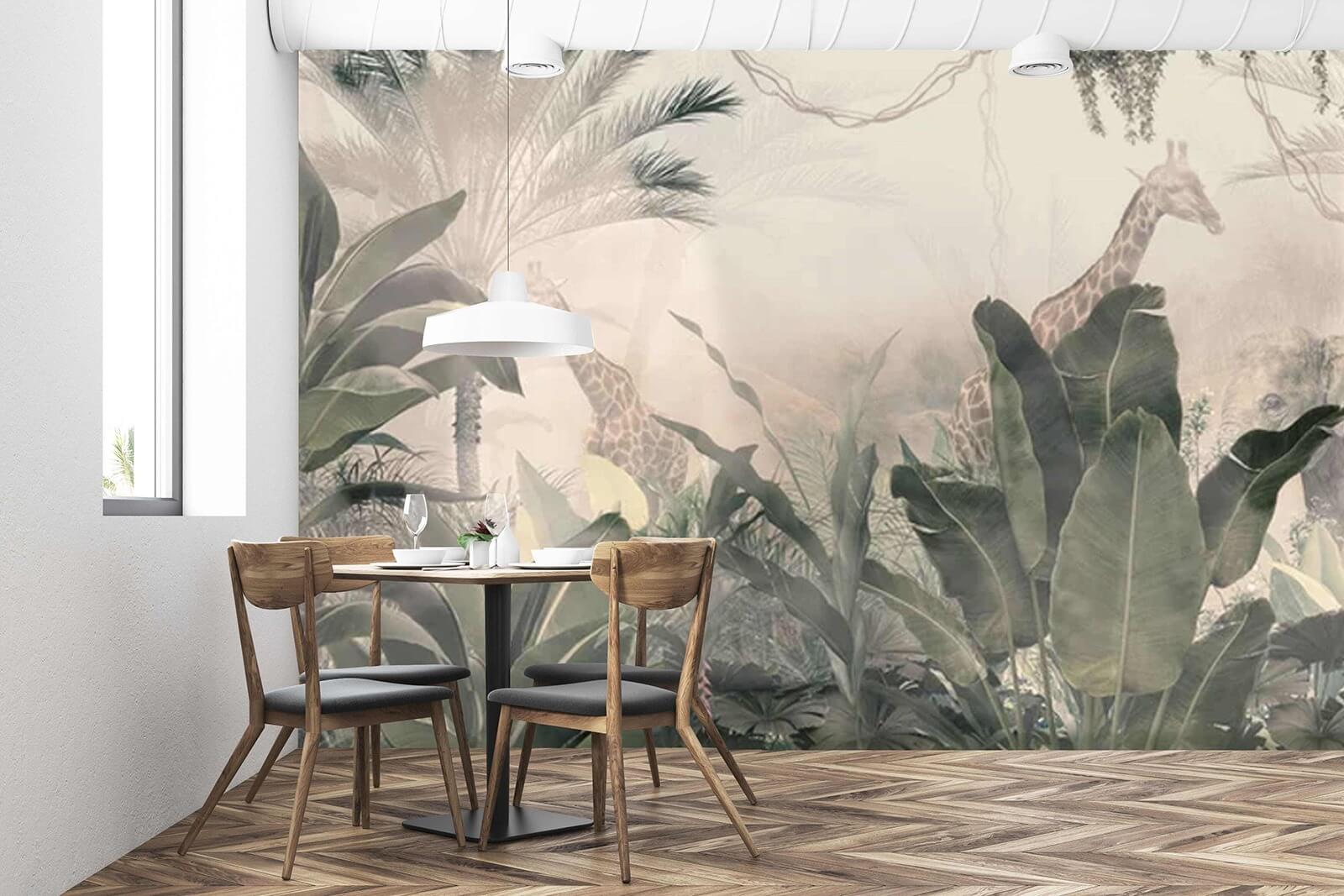 u71250piq1m - Žirafy v lese so stromami a rastlinami - tegory