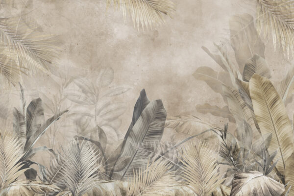 Elegant tropical foliage design artwork