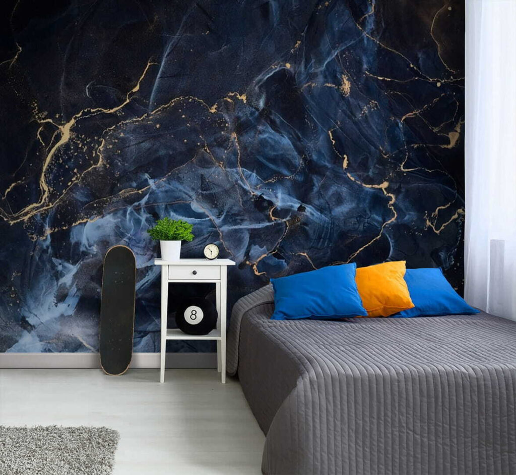 Marbled beauty with luminous veins Marbled beauty with luminous veins