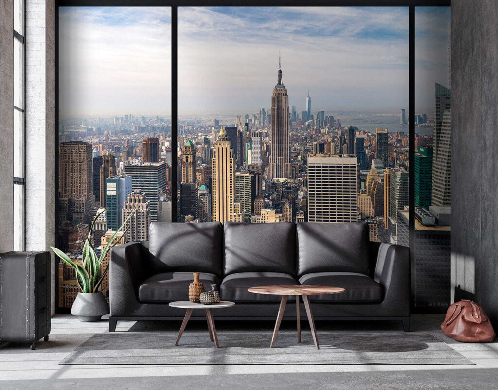 City with tall buildings City with tall buildings