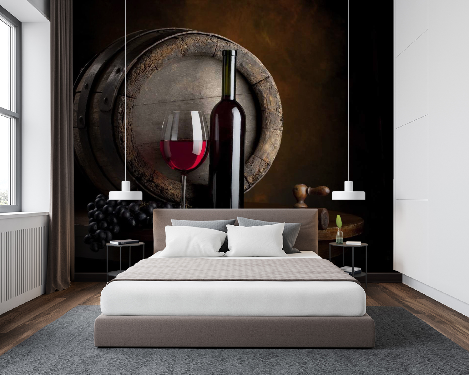 Fľaša vína a pohár na stole u65206pib94m - Fľaša vína a pohár na stole - tegory