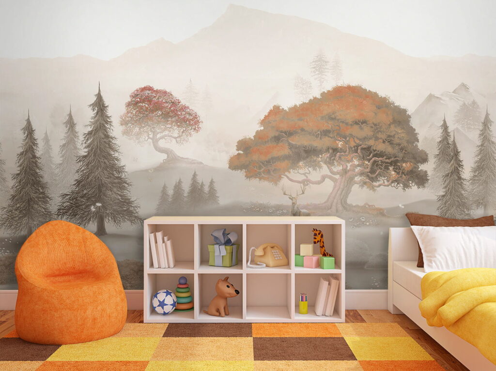 Maľba lesa so stromami a horami u62117pir3 1024x766 - Maľba lesa so stromami a horami - tegory