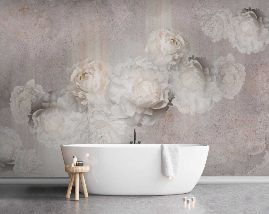 Group of white flowers Group of white flowers