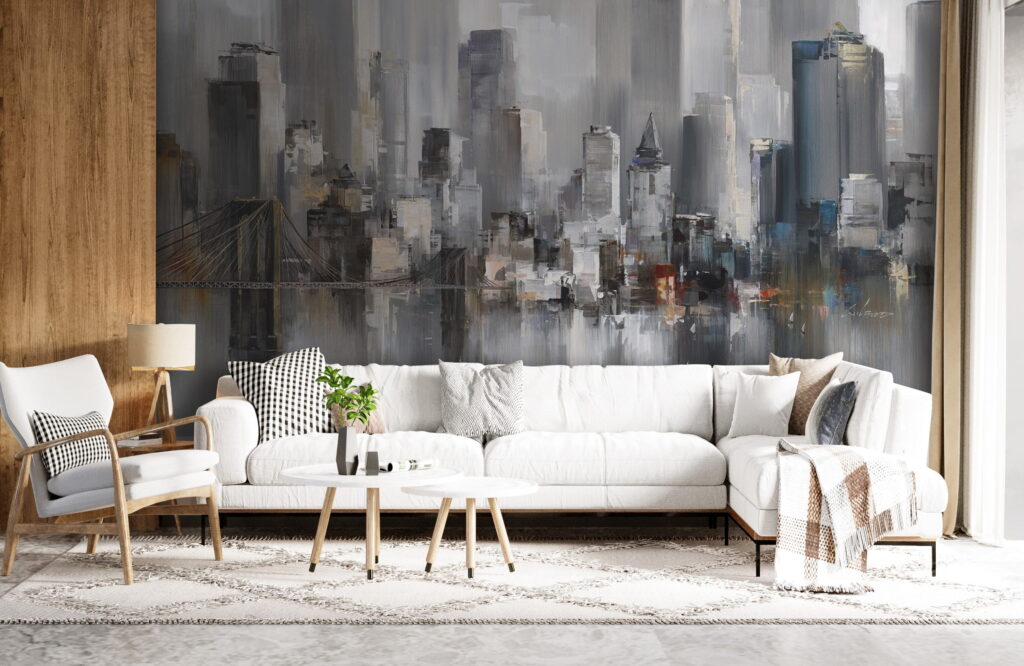 Painting of a city