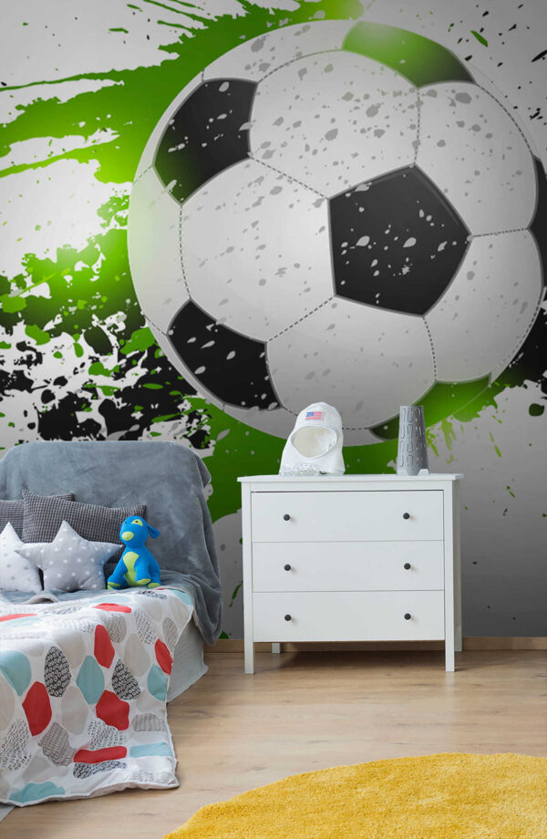 Futbalová lopta so striekancami farby Futbalová lopta so striekancami farby