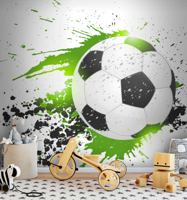 Futbalová lopta so striekancami farby Futbalová lopta so striekancami farby