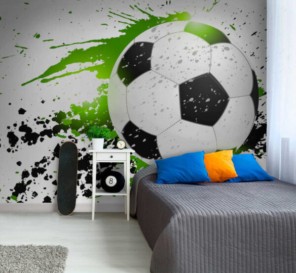Futbalová lopta so striekancami farby Futbalová lopta so striekancami farby