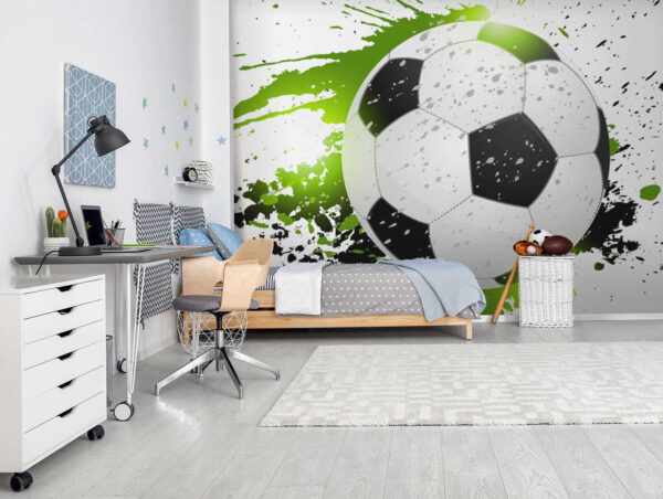 Futbalová lopta so striekancami farby Futbalová lopta so striekancami farby