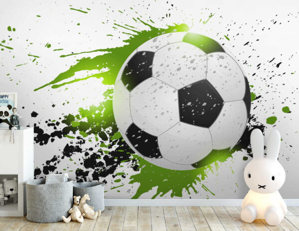 Futbalová lopta so striekancami farby Futbalová lopta so striekancami farby