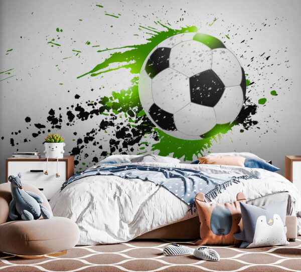 Futbalová lopta so striekancami farby Futbalová lopta so striekancami farby