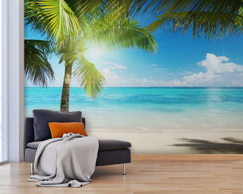 Palm trees on a beach Palm trees on a beach