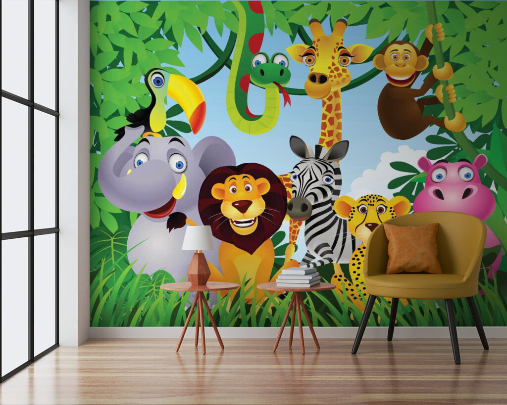 u53685pig3 1024x819 - Skupina zvierat v džungli - tegory