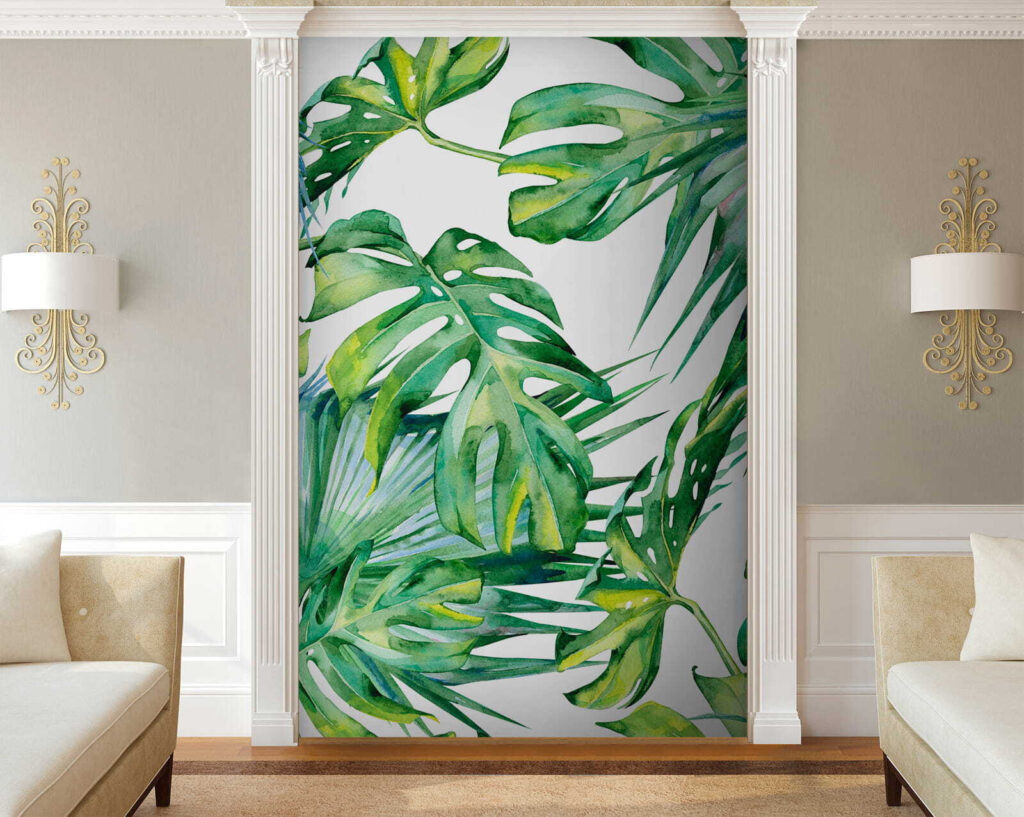 Lush green leaves in vibrant arrangement Lush green leaves in vibrant arrangement