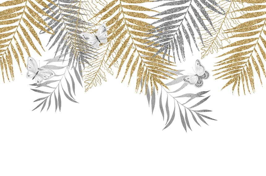 Wall murals Nature's delicate dance of leaves.
