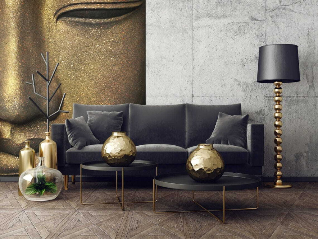 Tranquil expression of inner peace