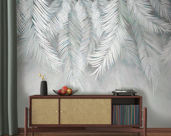 White leaves on a white background White leaves on a white background