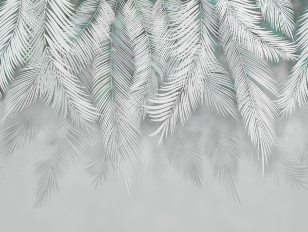 White leaves on a white background White leaves on a white background