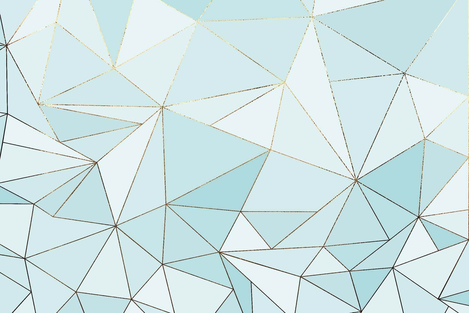 u46444p - Modro-biely trojuholníkový vzor - tegory