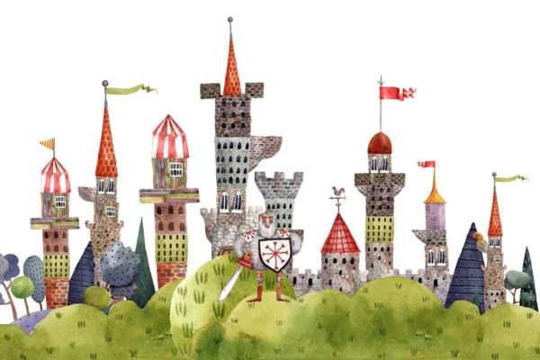Akvarelová maľba hradu Akvarelová maľba hradu