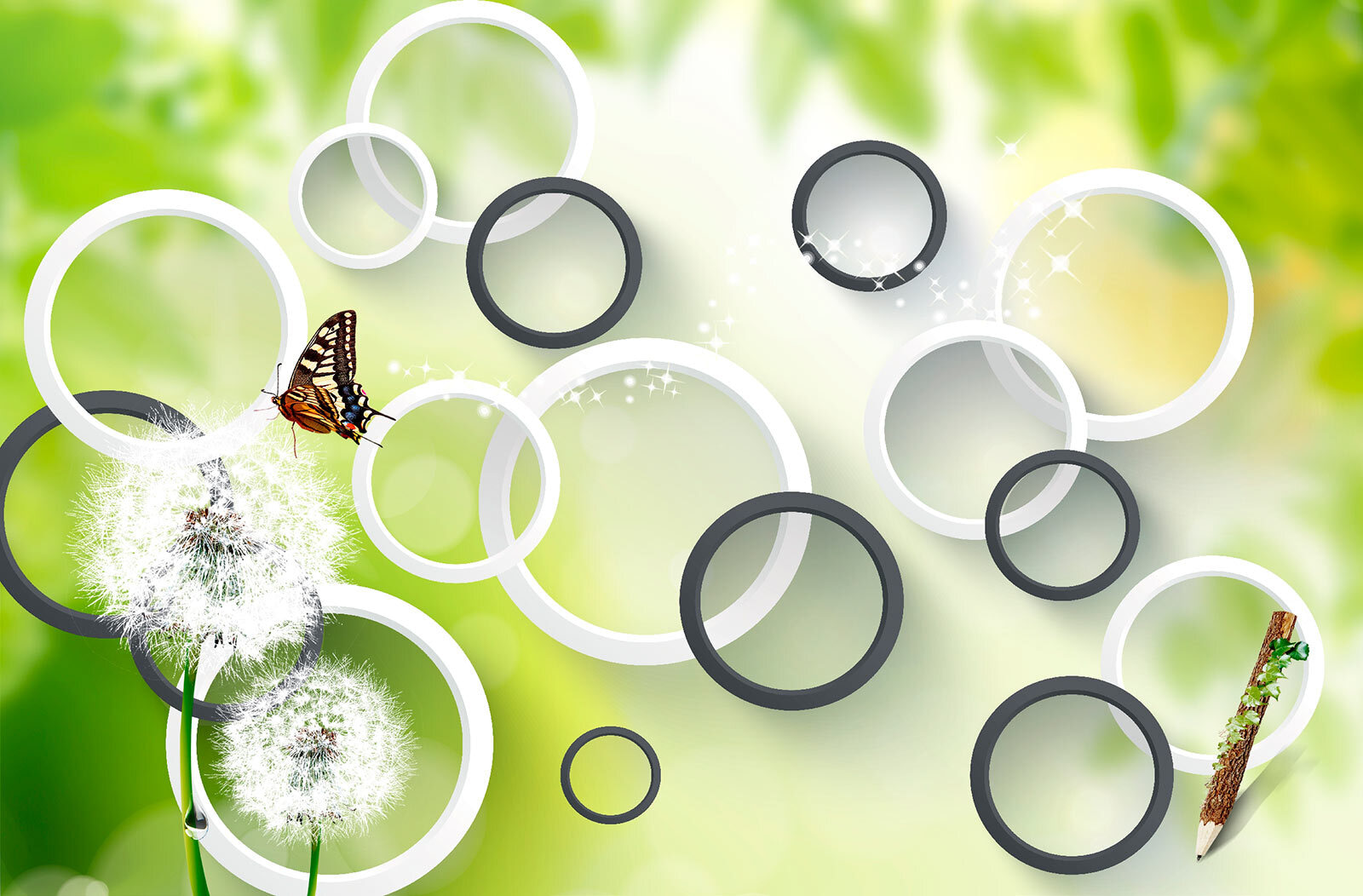 u42442p - Motýľ na kvete púpavy - tegory