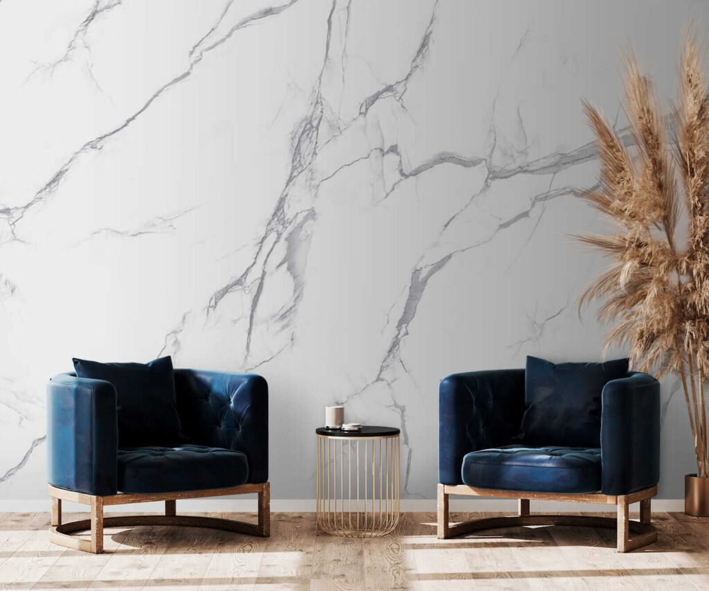 White marble with cracks