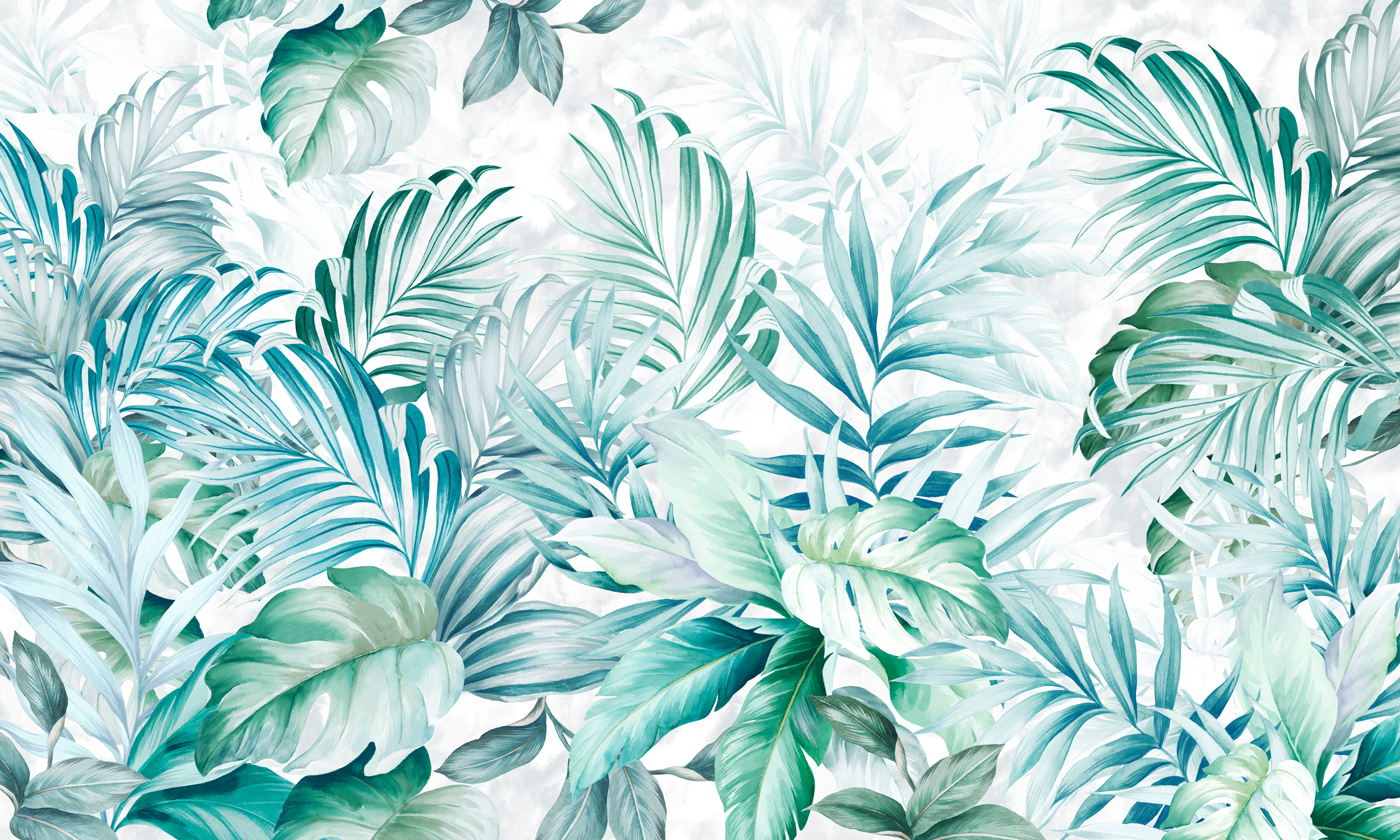 Wallpaper with leaves