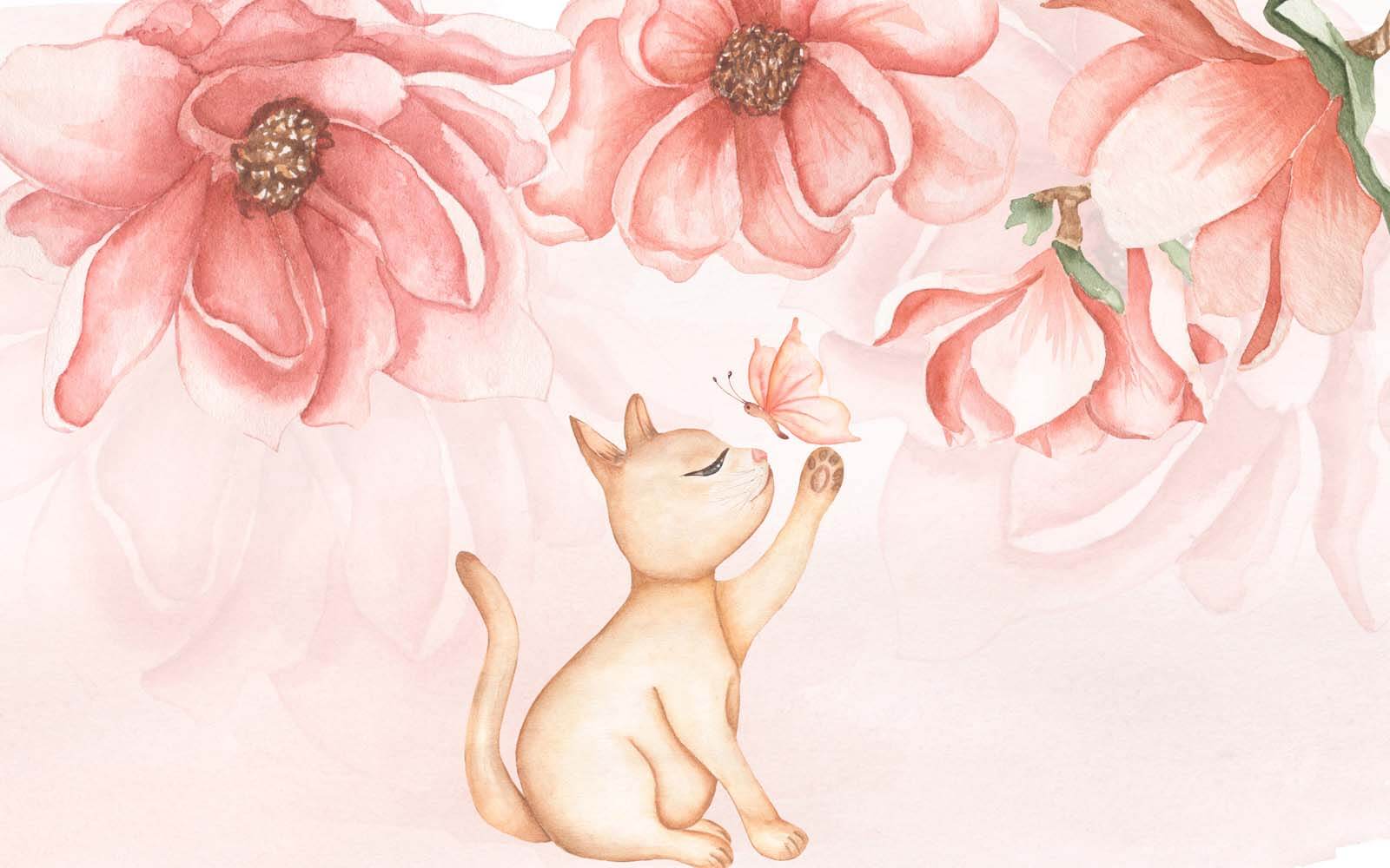 u38414p - Mačka s motýľom na labke - tegory