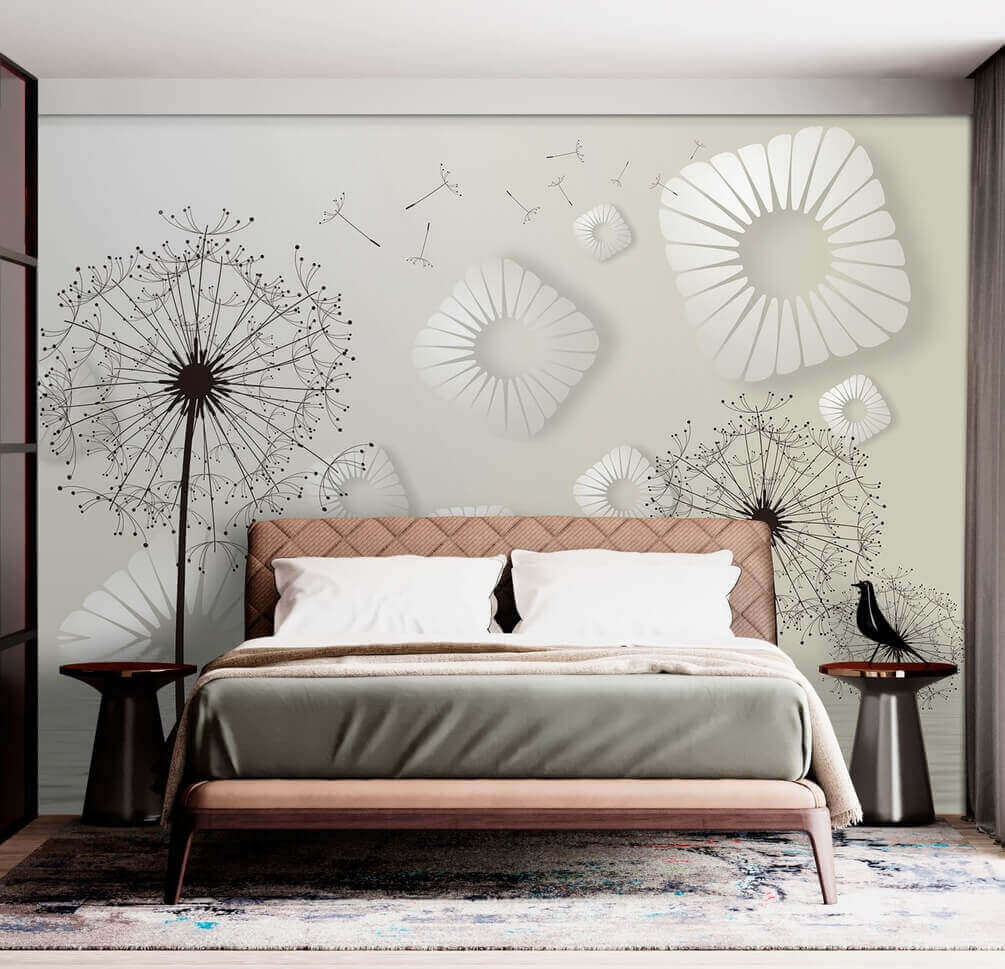 White flowers with black dots