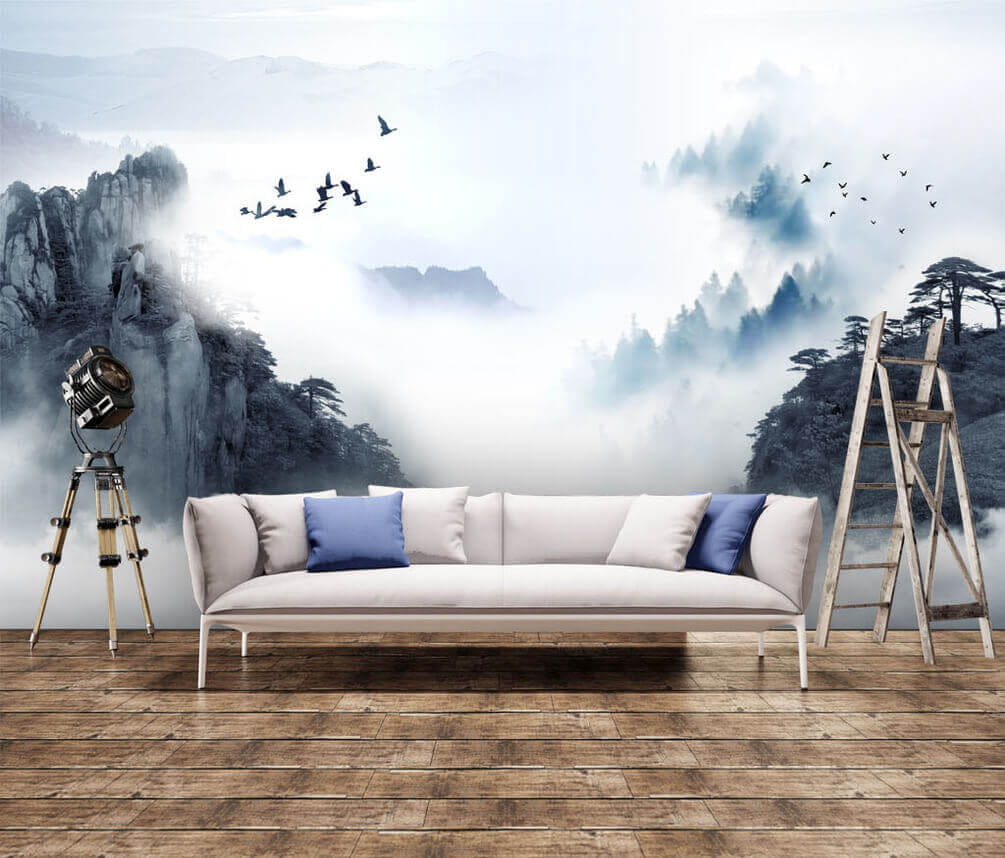 u32287pig2m - Vtáky letiace nad horou - tegory