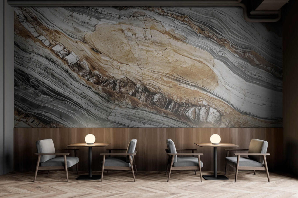 Striking patterns in natural stone Striking patterns in natural stone