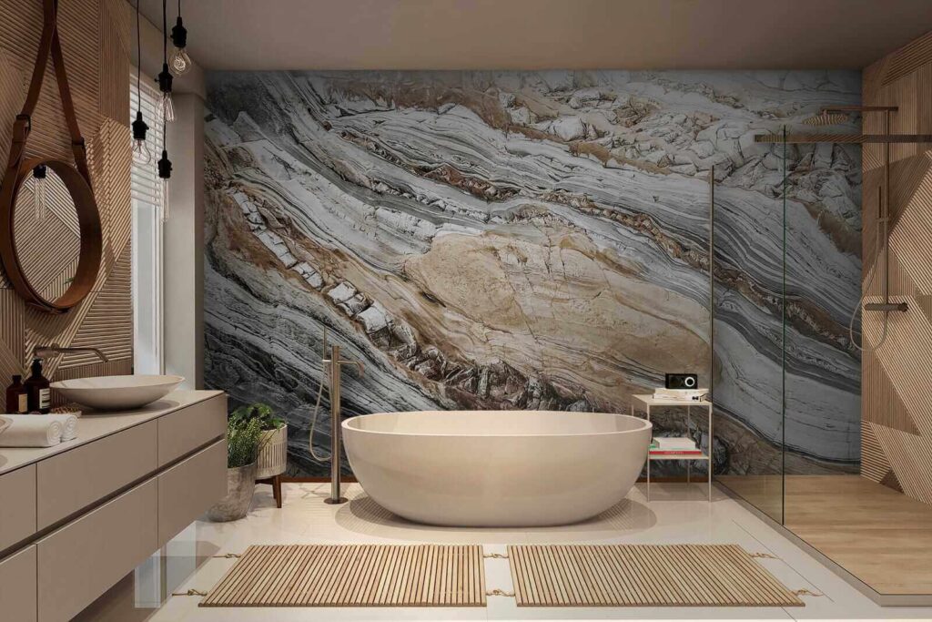 Striking patterns in natural stone Striking patterns in natural stone