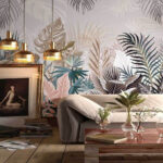 Fototapety Skupina rastlín s listami