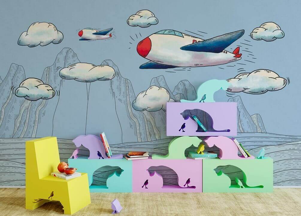 Karikatúra lietadiel letiacich nad horami u28105pir2 - Karikatúra lietadiel letiacich nad horami - tegory