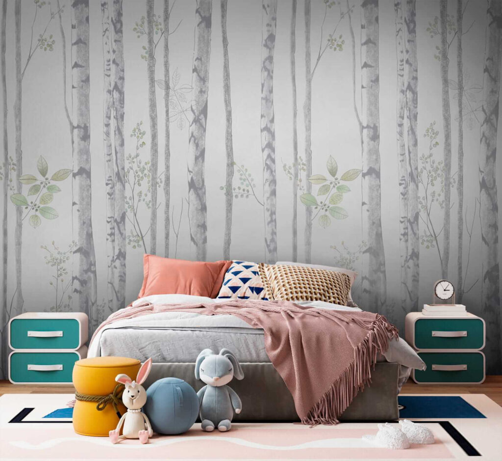 Wallpaper with trees and leaves Wallpaper with trees and leaves