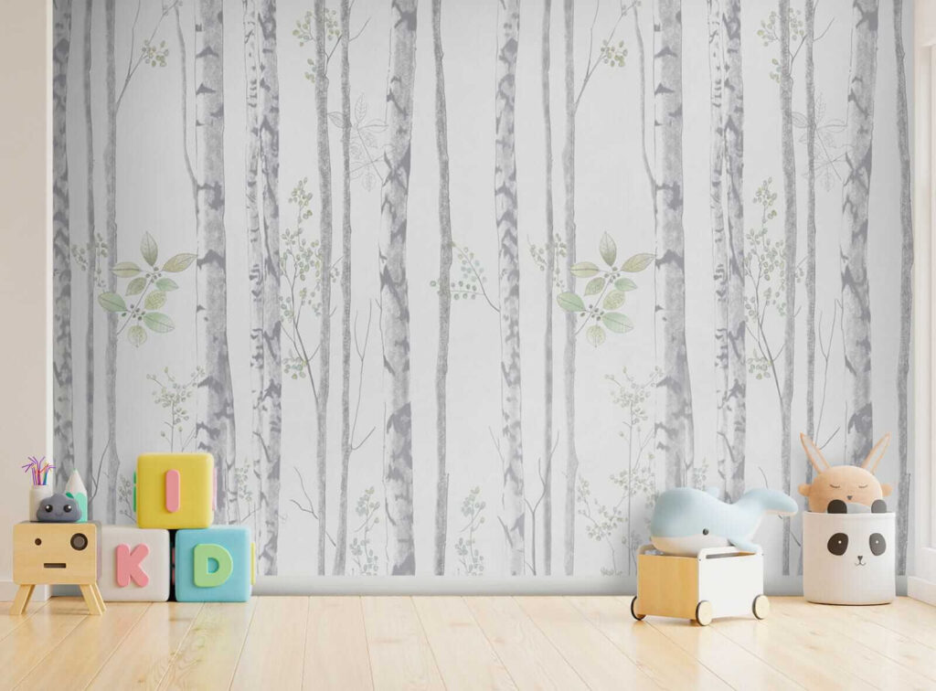 Wallpaper with trees and leaves Wallpaper with trees and leaves