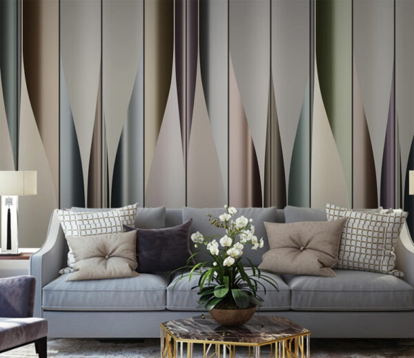 Elegantné vlny tlmených farieb. Fototapety Elegantné vlny tlmených farieb.