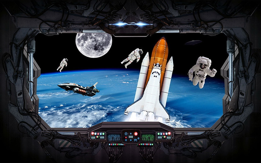Raketoplán a astronauti vo vesmíre Raketoplán a astronauti vo vesmíre