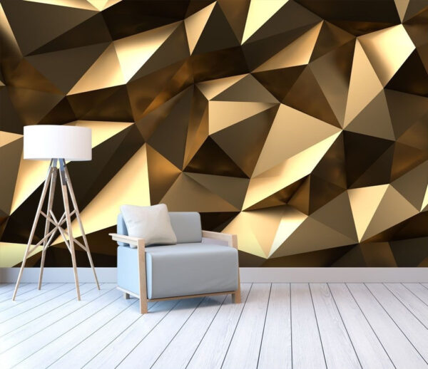 Trblietavá geometrická abstrakcia v hnedej farbe Trblietavá geometrická abstrakcia v hnedej farbe