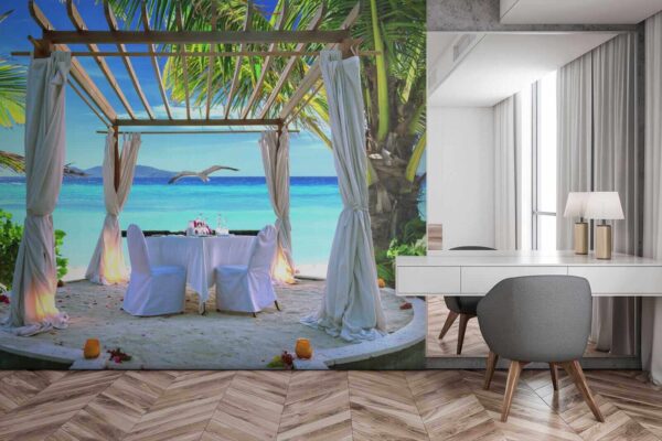 Stôl postavený na pláži u13799pib1 600x400 - Stôl postavený na pláži - tegory