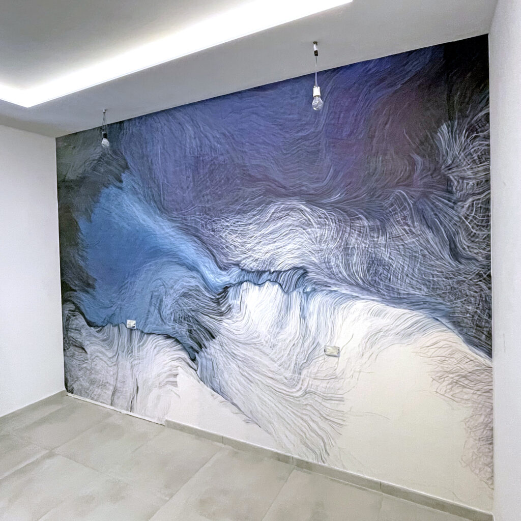 Blue and white painting Blue and white painting