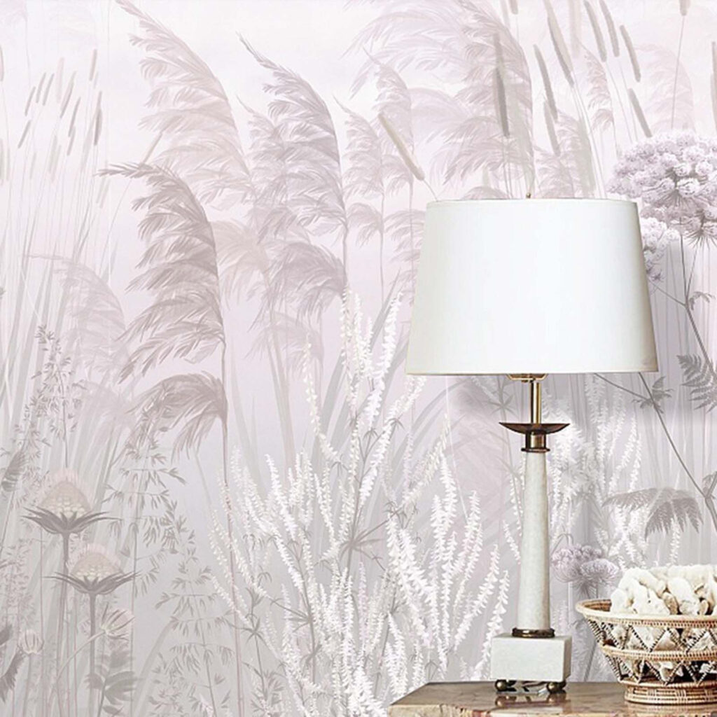 Field of flowers and plants