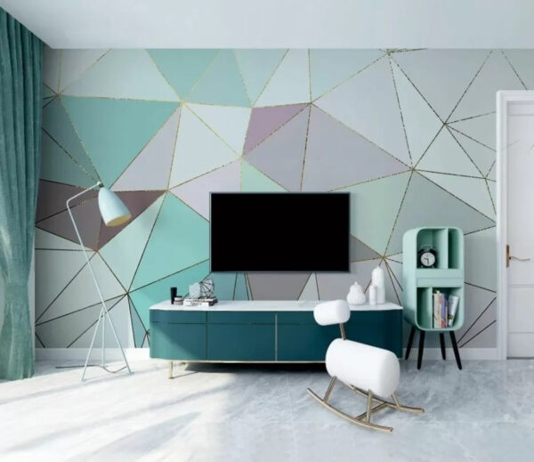 Fototapety Fototapety Abstraktný geometrický pastelový mozaikový vzor (Katalógové číslo: u02537)