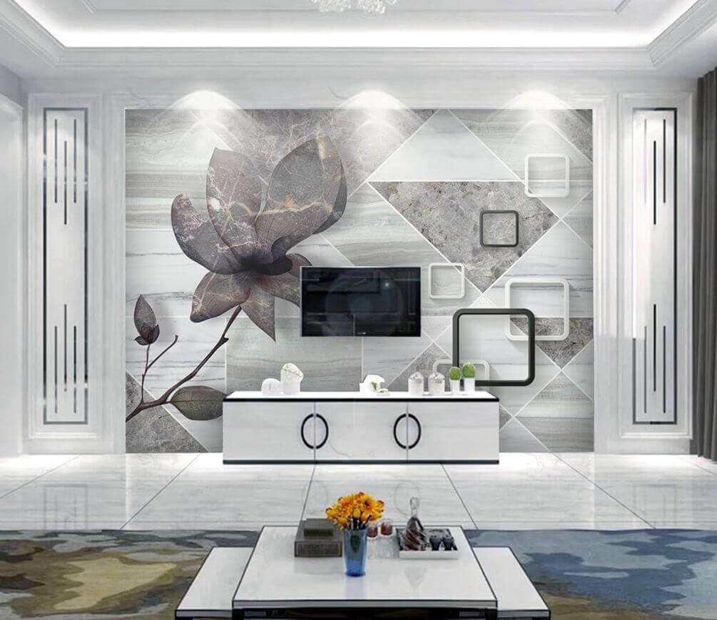 u05199pig1m - Kvetina na mramorovom povrchu - tegory