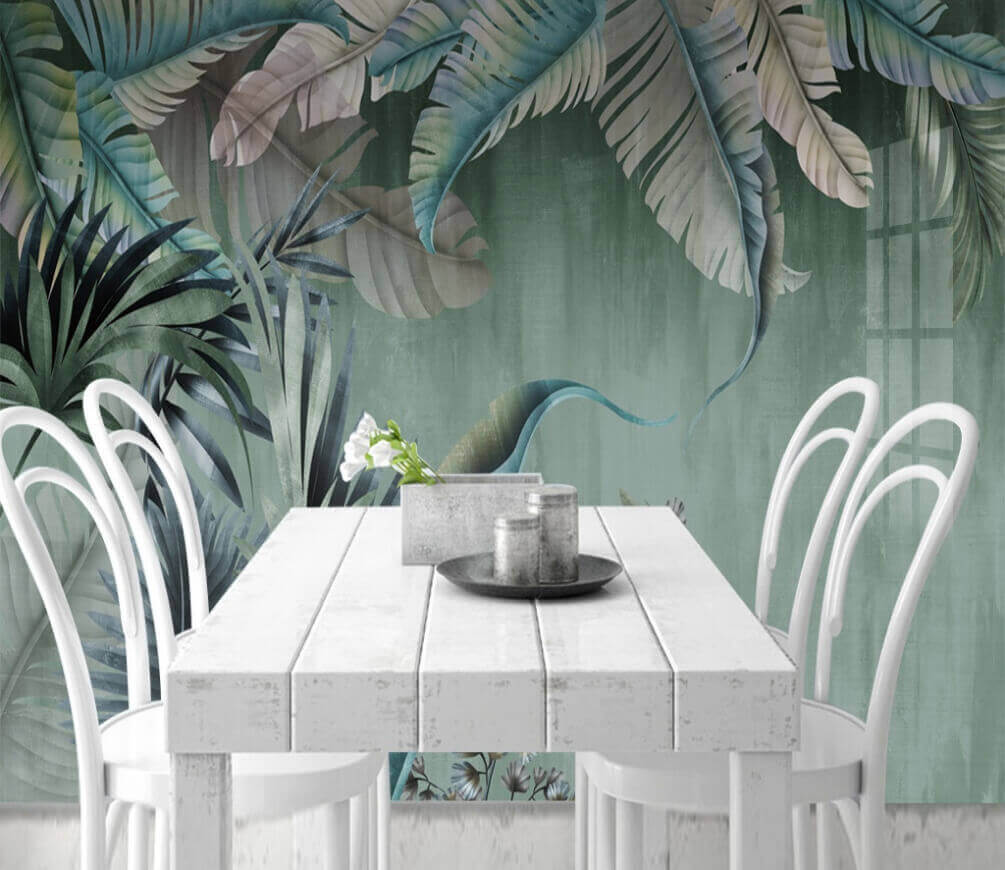 u05112piq1m - Svieže tropické listy v jemných odtieňoch - tegory