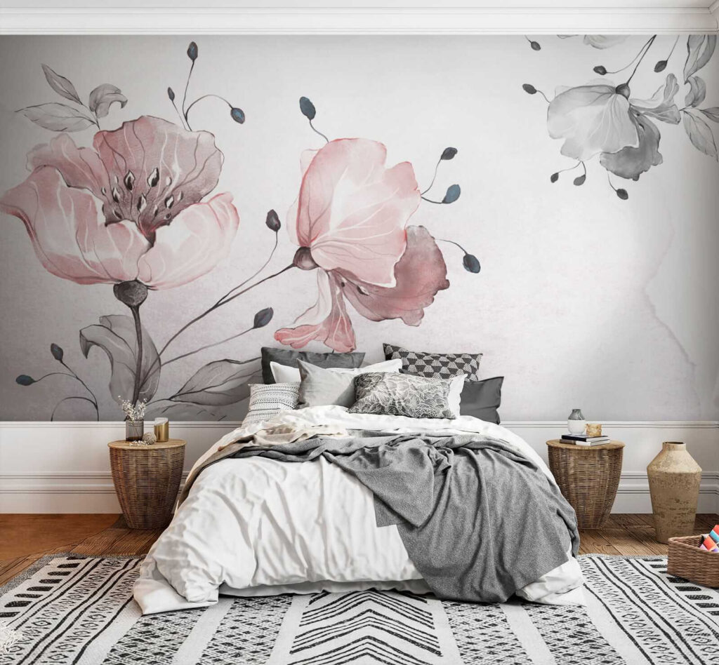 Delicate floral watercolor design