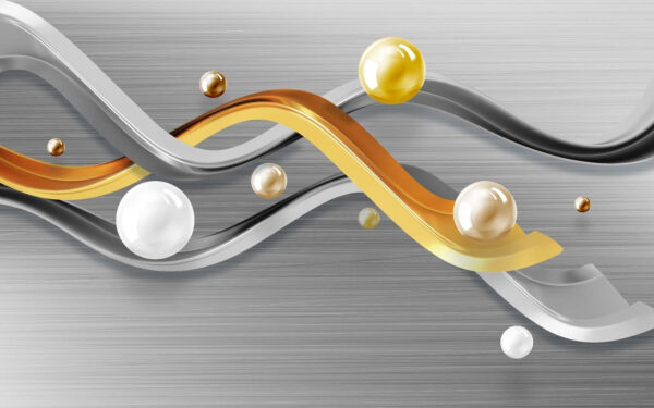 Metallic curves with floating orbs