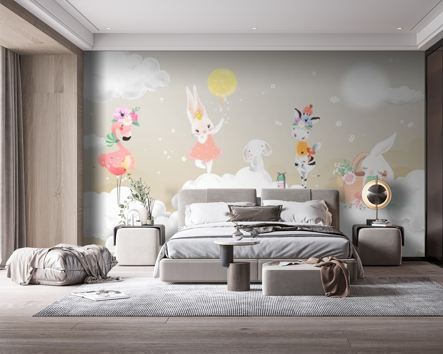 u07387pib114m - Skupina zvierat na oblakoch - tegory