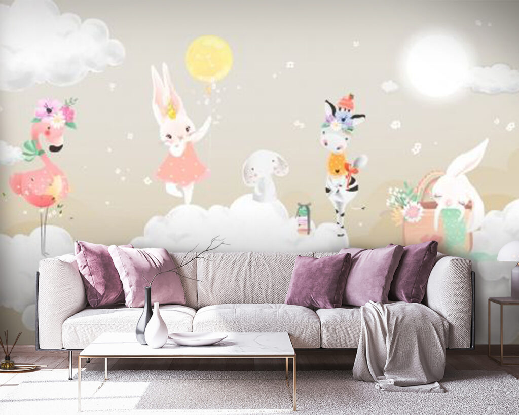 u07387pig38 1024x819 - Skupina zvierat na oblakoch - tegory