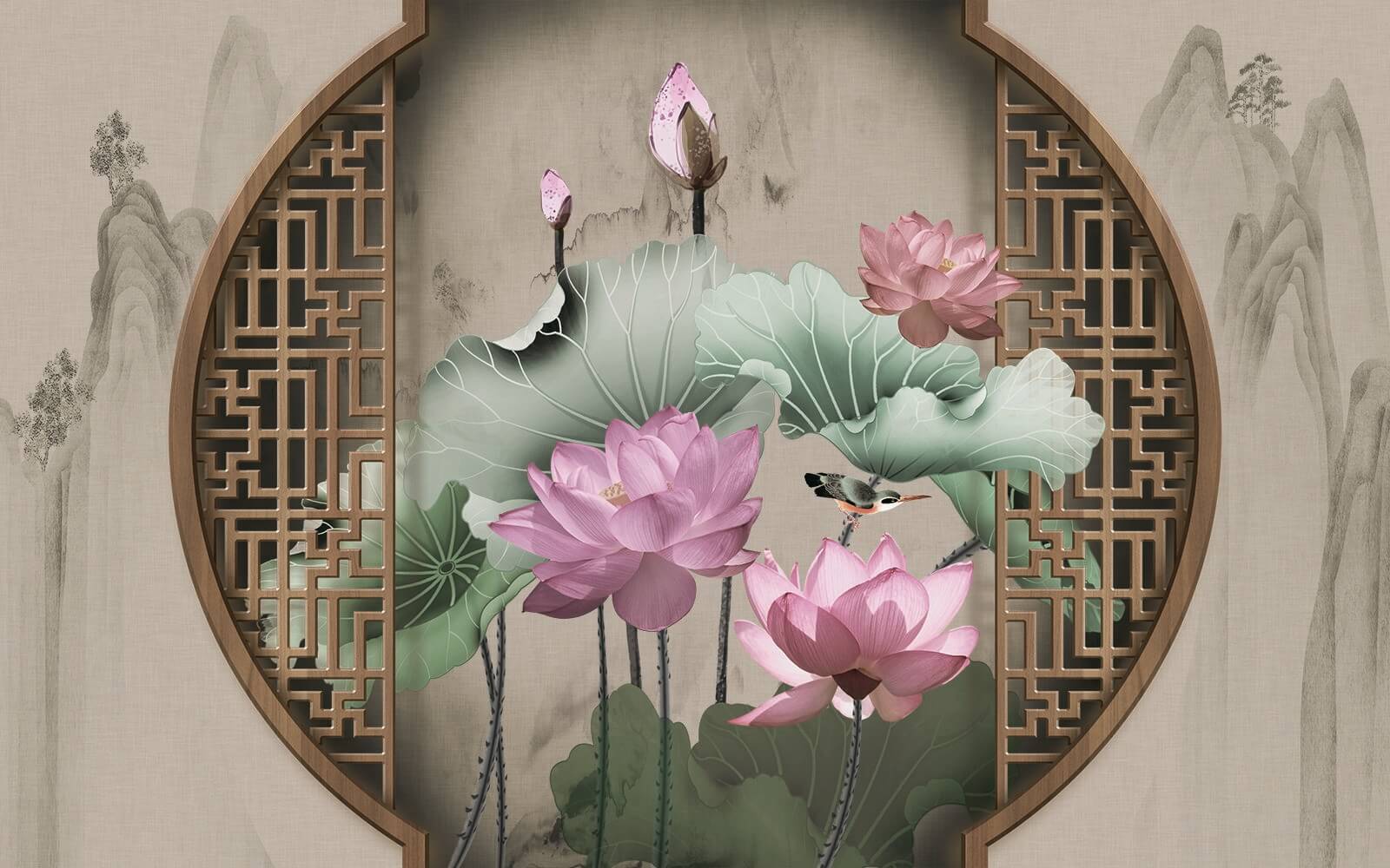 Tapety s ružovými kvetmi a listami u11741p - Tapety s ružovými kvetmi a listami - tegory